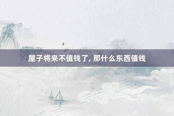 屋子将来不值钱了, 那什么东西值钱